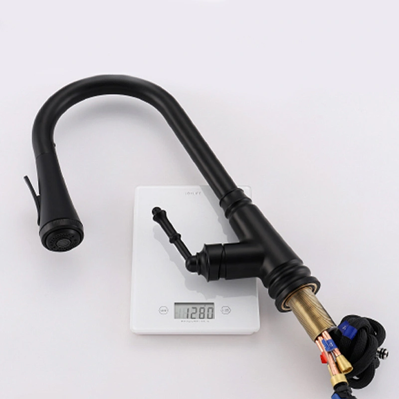 Modern Style Zinc Pull Out Sink Mixer Taps With Sprayer - Image 3