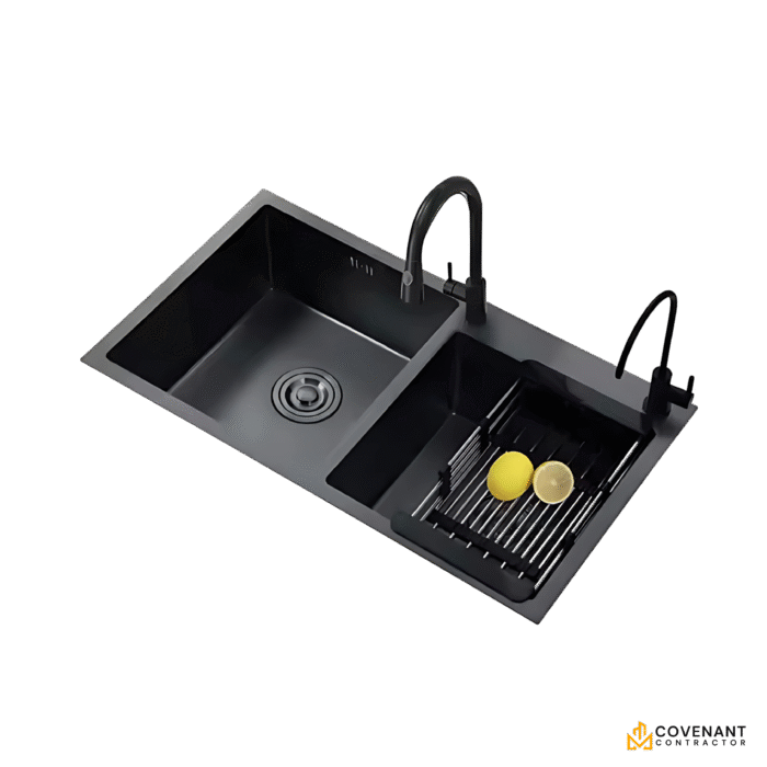 Crafted Black Stainless Steel Basin Faucet