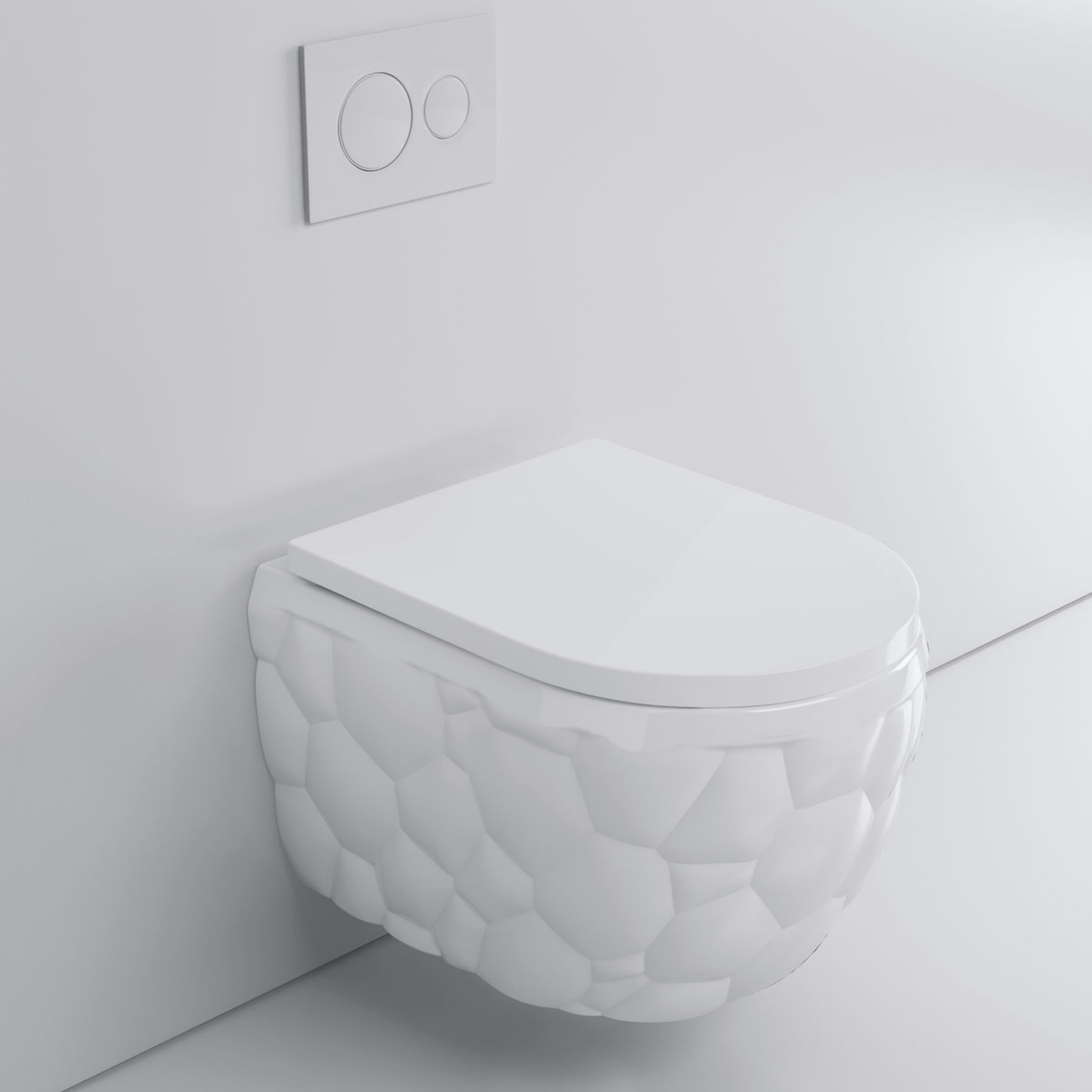 Huikler WH-070 Water Cube Wall Toilet - Image 7