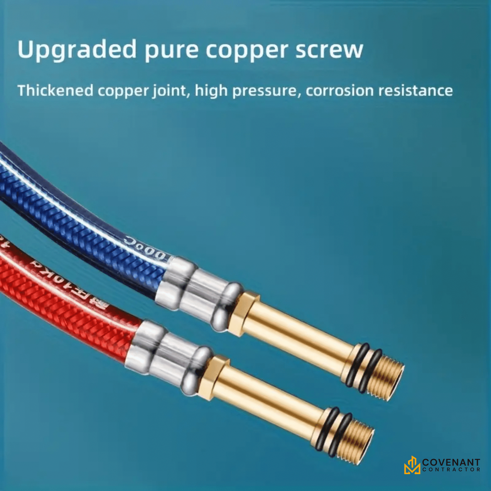 2-Pack Plastic-Covered Faucet Supply Hoses - Image 3