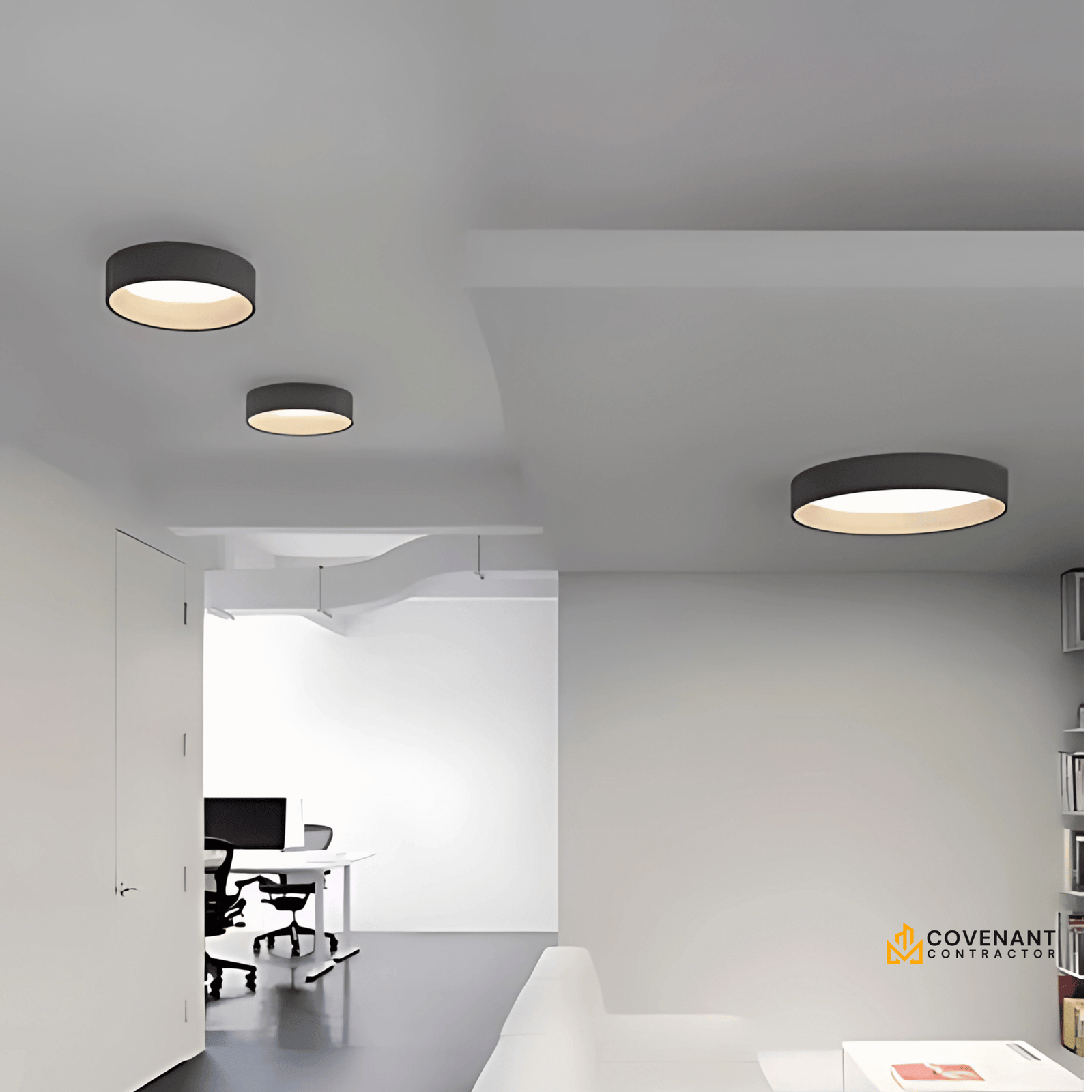 Mid-Century Modern LED Ceiling Light