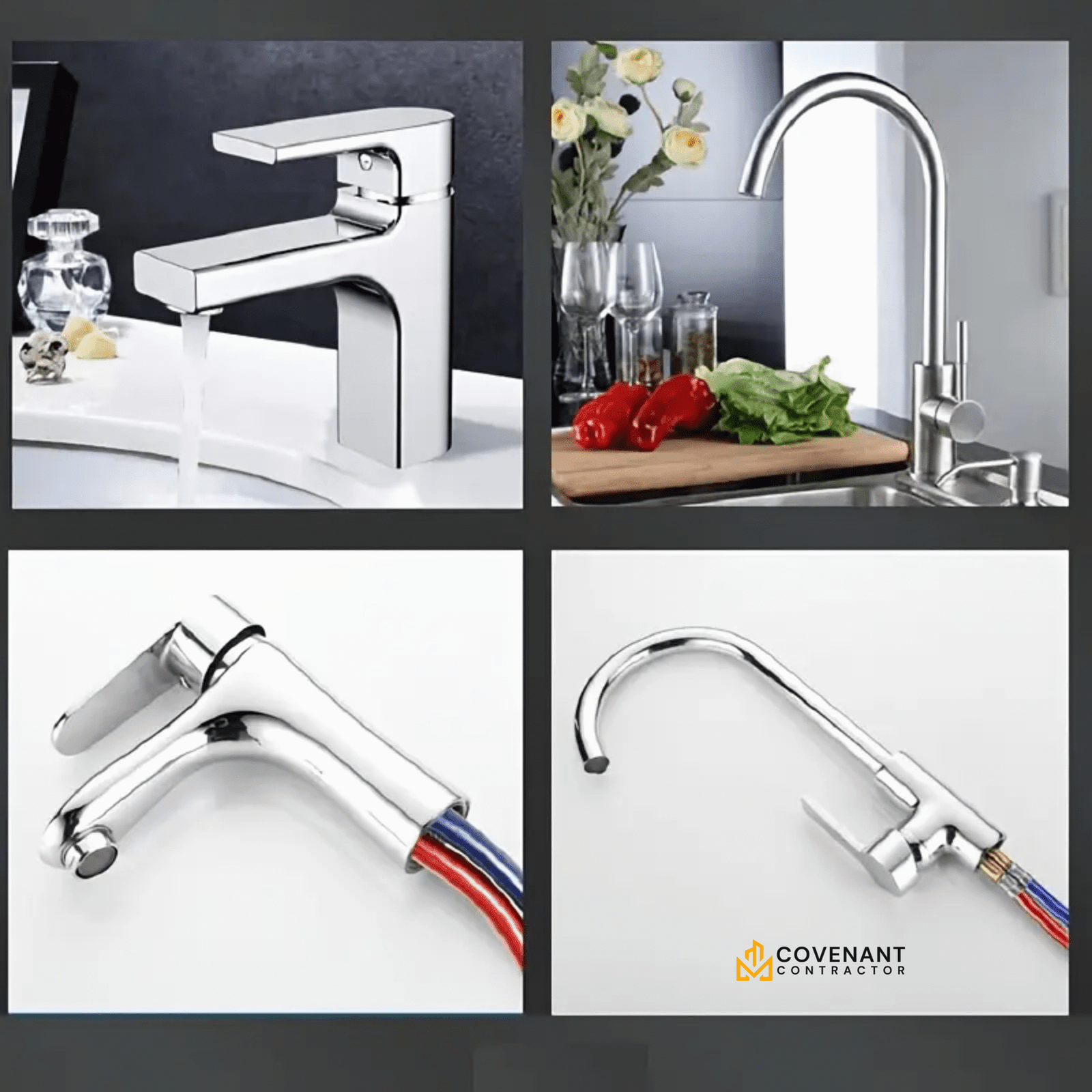 2-Pack Plastic-Covered Faucet Supply Hoses - Image 2