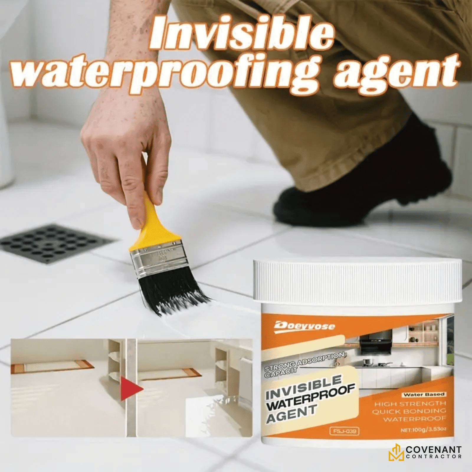 Doeyvose Transparent Multi-Purpose Waterproofing Agent – 100g/300g/500g - Image 2