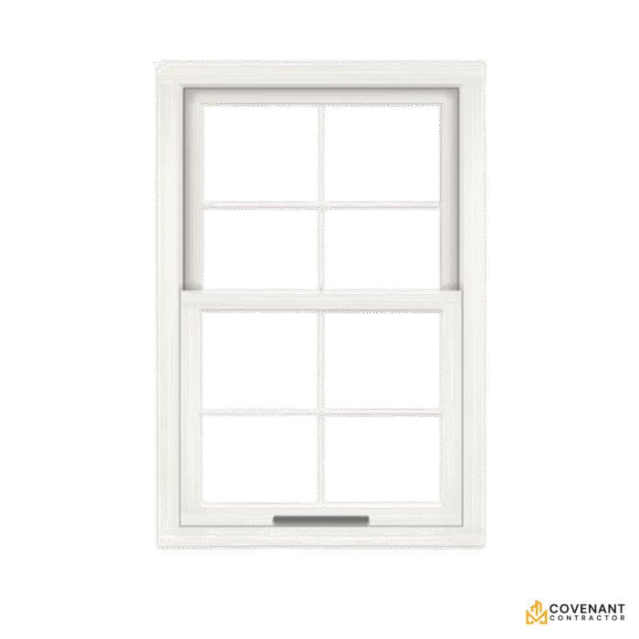 American-Style Aluminum Double Glazed Sash Windows (Single Hung)