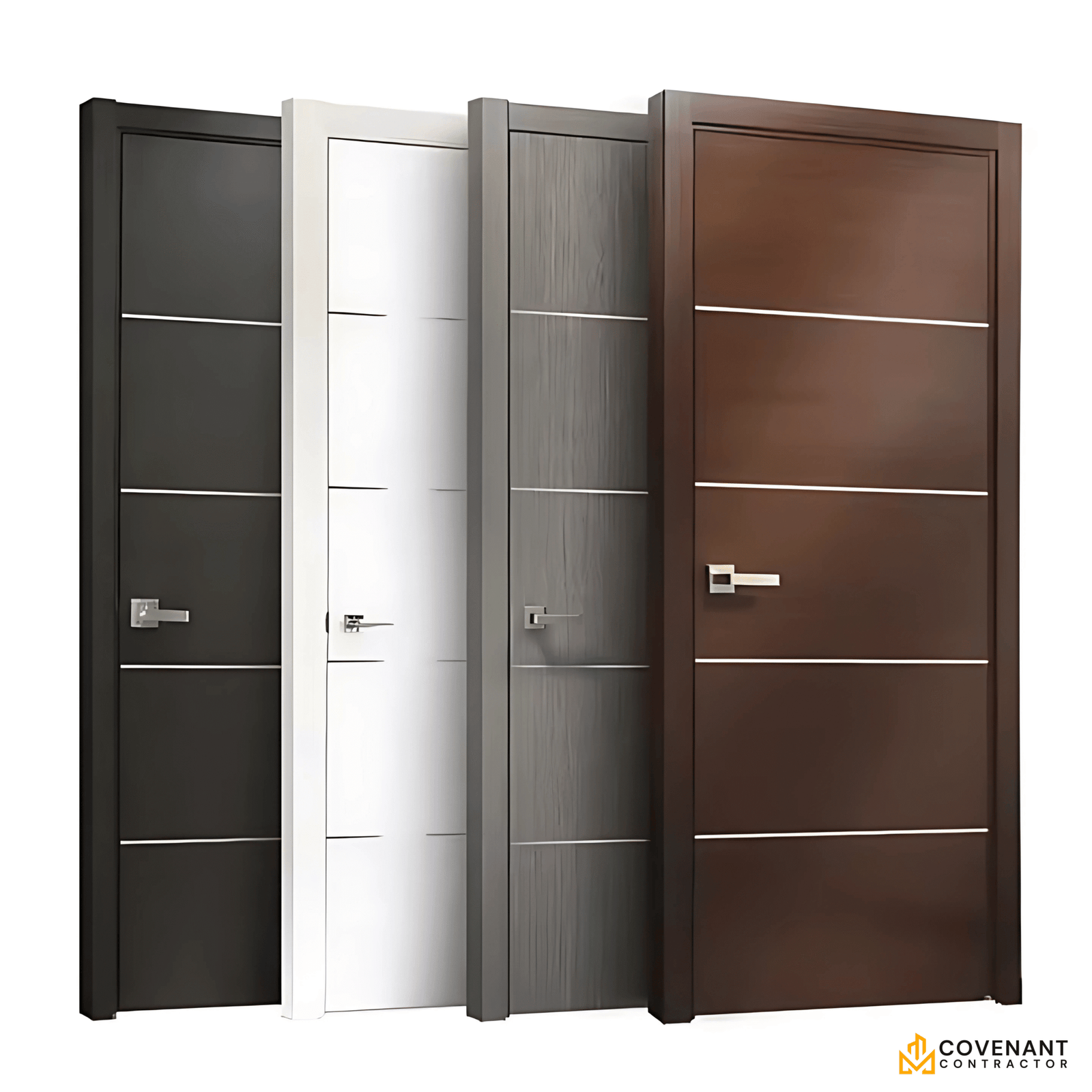 TimberGuard – Modern Anti-Theft Solid Wood Front Entrance Door