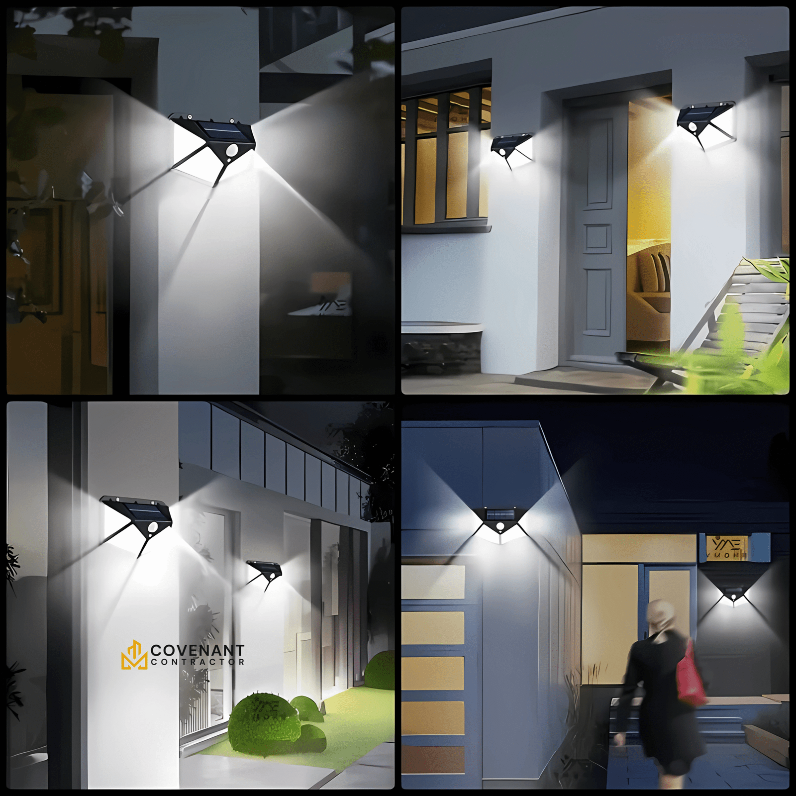 100-LED Motion Sensor Security Light – IP44 Weatherproof Outdoor Lighting - Image 4