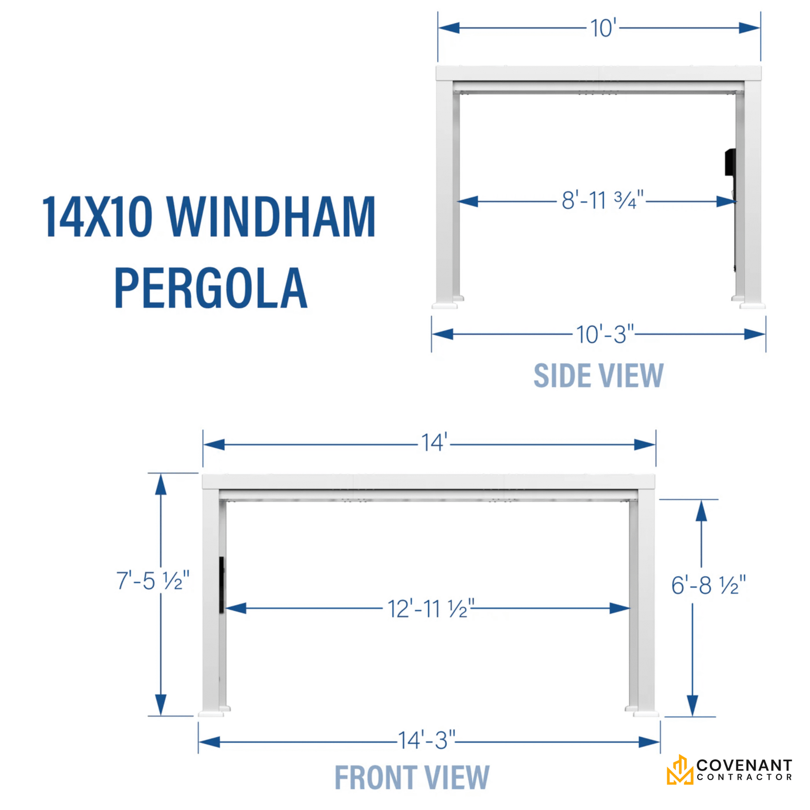 Windham 14'x10' Steel Pergola