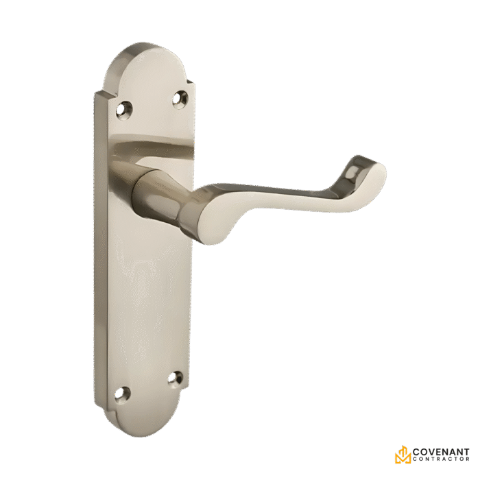 Brora Scroll Lever Door Handle - Satin Nickel (Pair)
