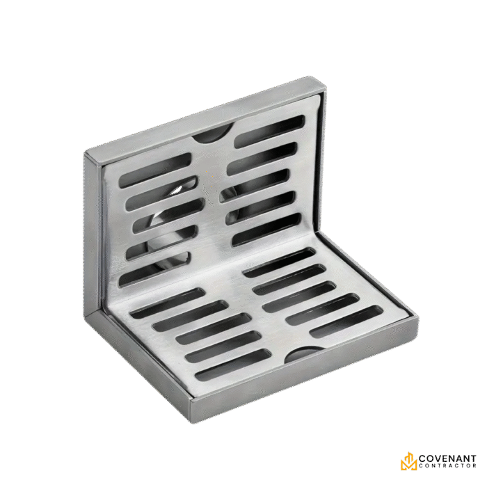 L-Shaped Corner Floor Drain – 304 Stainless Steel