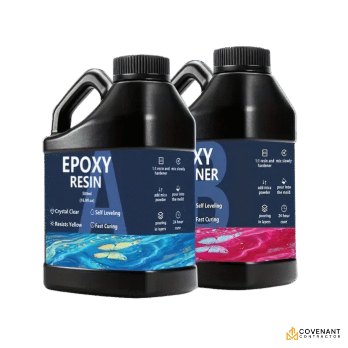 500ml/980ml Clear Epoxy Resin Kit – Complete Crafting Set with Glitter & Tools