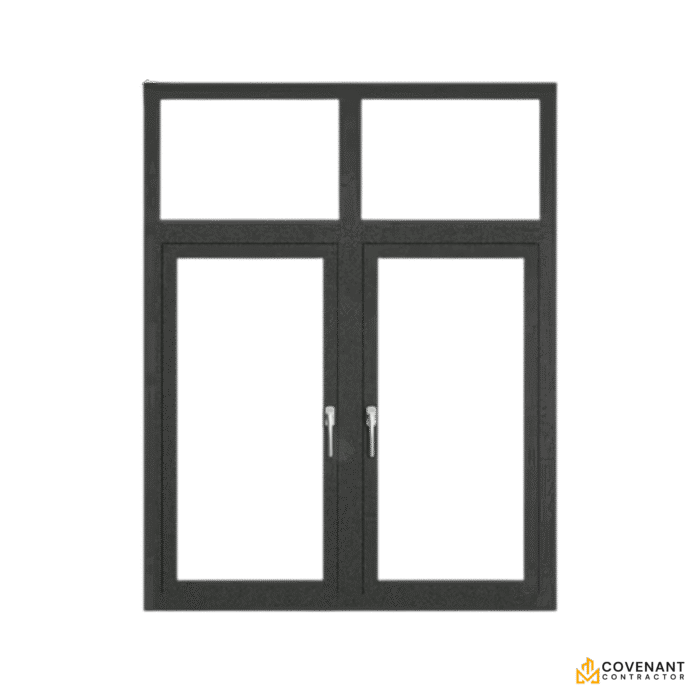 Hurricane-Proof Aluminum Casement Windows - Double Glazed Security Windows with Modern Design