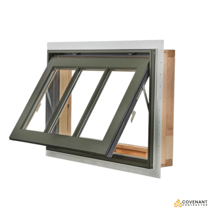 Prefabricated High-Quality Aluminum Awning Windows with Double Glass