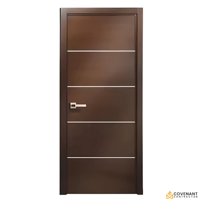 TimberGuard – Modern Anti-Theft Solid Wood Front Entrance Door
