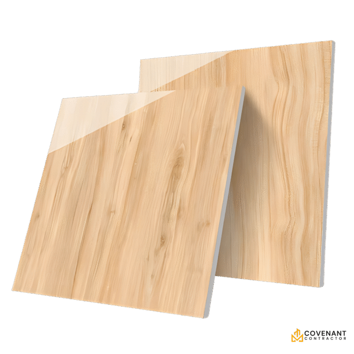Wooden Porcelain Floor Tile - Polished Glazed Porcelanato - 800x800mm