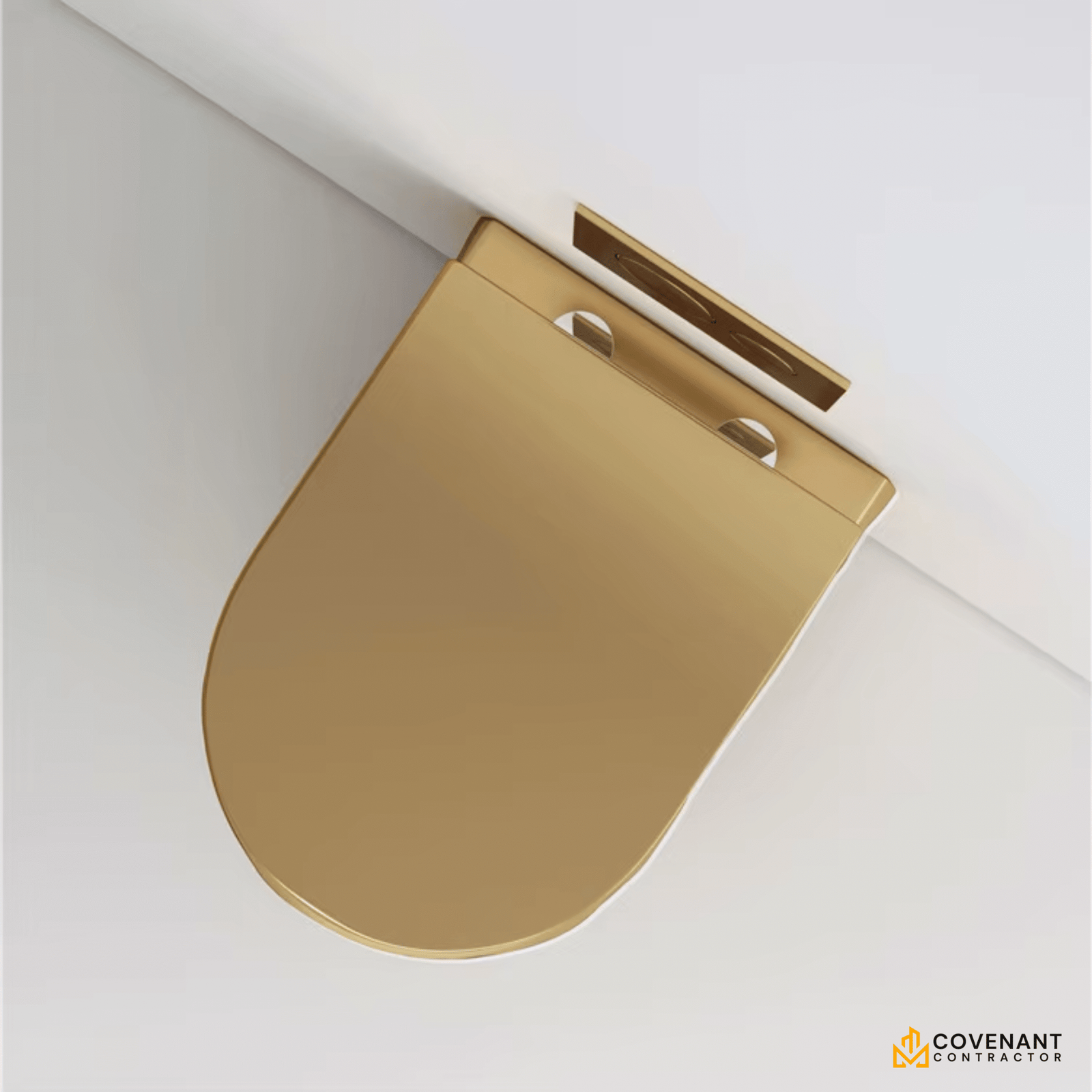 Luxury Gold Wall-Mounted Toilet