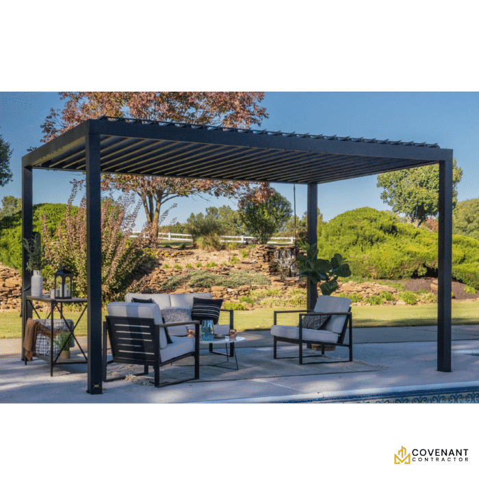 Sarasota 14'x10' Louvered Steel Pergola