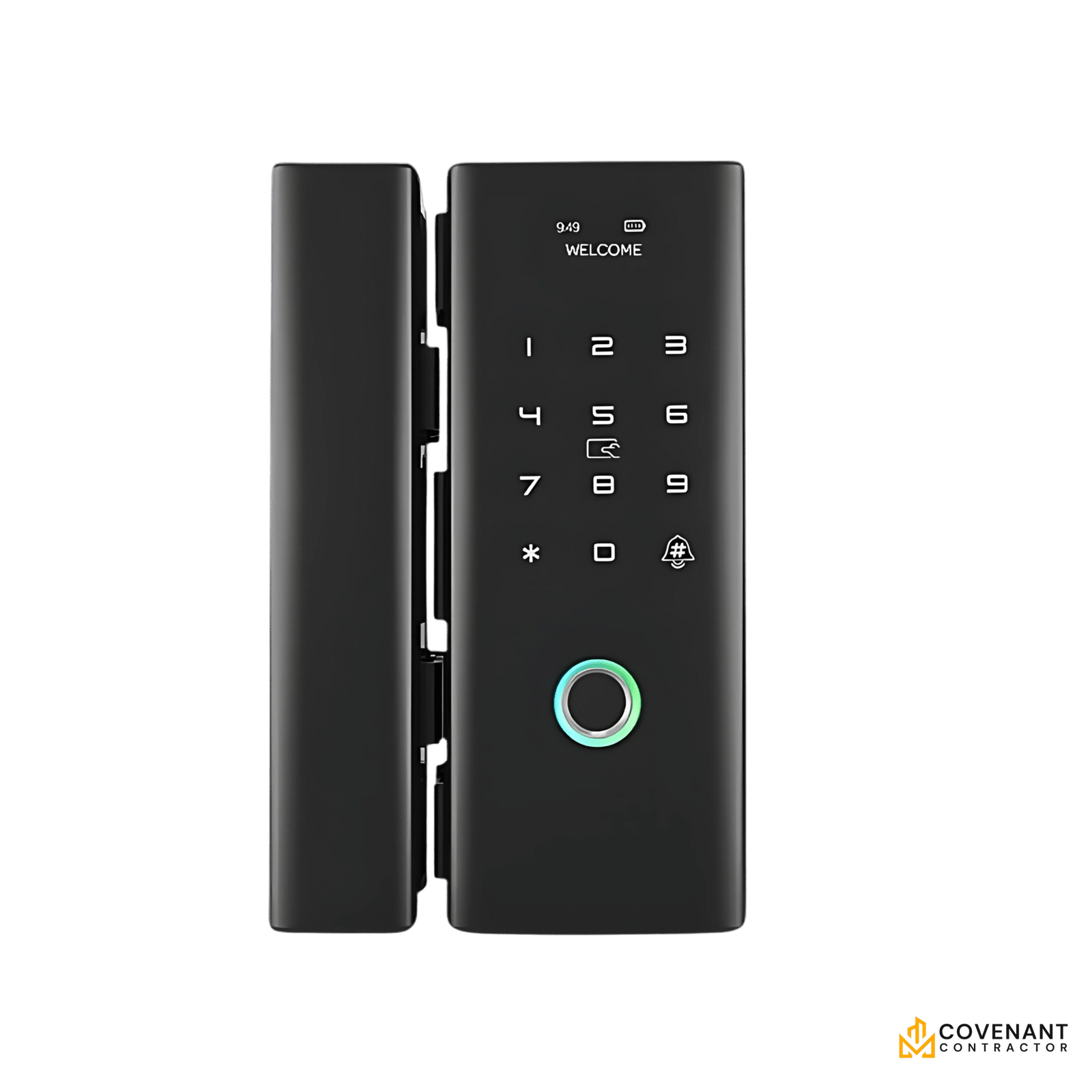 Glass Door Smart Lock – Modern Keyless Entry for Glass Doors (Bluetooth + Keypad)