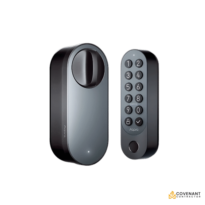 Aqara U200 Smart Lock – Premium Smart Lock with HomeKey & Fingerprint Recognition (Modern Matte Black)