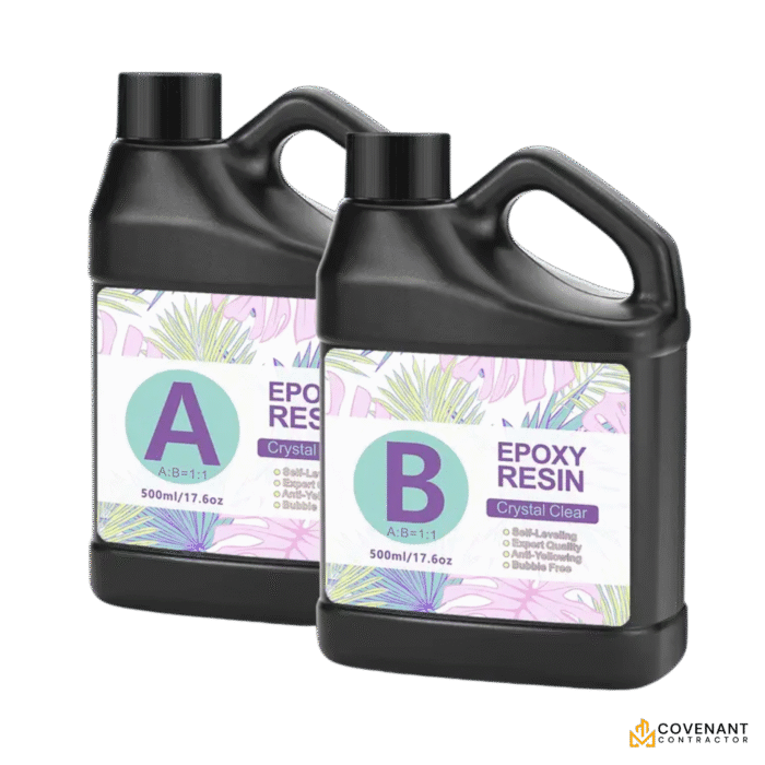 Clear Epoxy Resin Kit – No Bubbles, Fast Curing, Low Odor