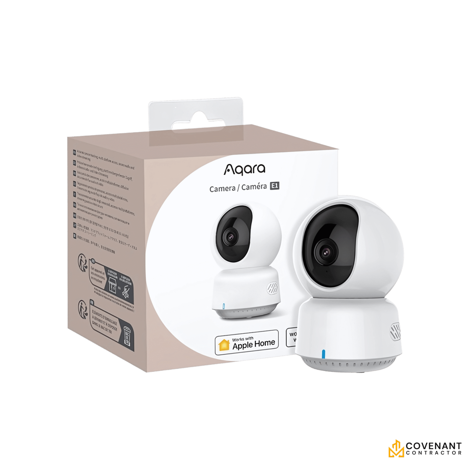 Aqara E1 Indoor Camera – 2K HD Pan/Tilt Security Camera with AI Detection & HomeKit Secure Video