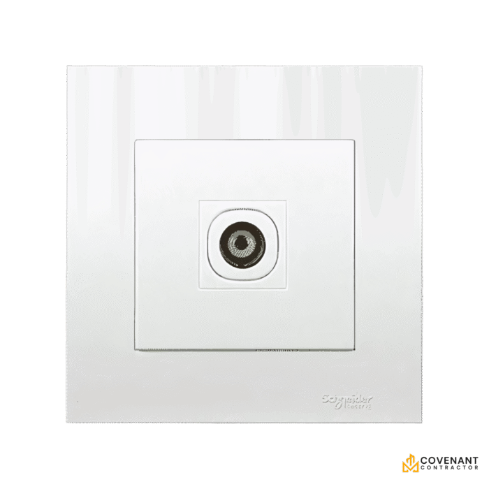 1-Gang Coaxial TV Socket – Premium A/V Connectivity