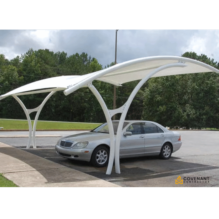PVC Car Parking Shed - Heavy-Duty Vehicle Shelter