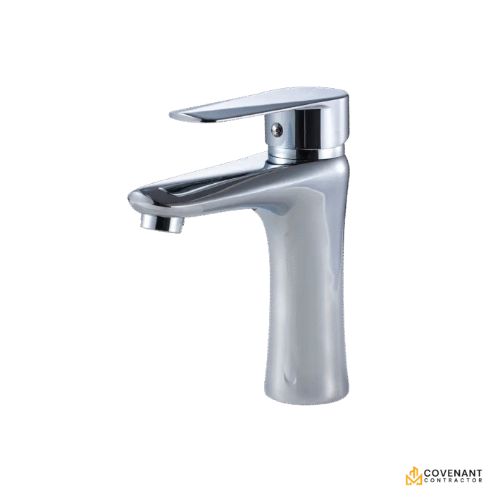Chrome Single-Handle Basin Faucet