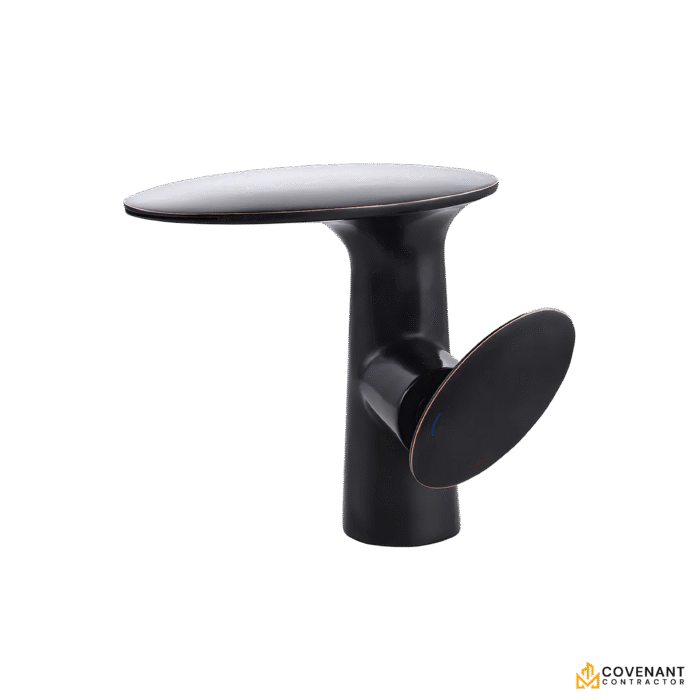 Black Electroplated Modern Waterfall Basin Faucet