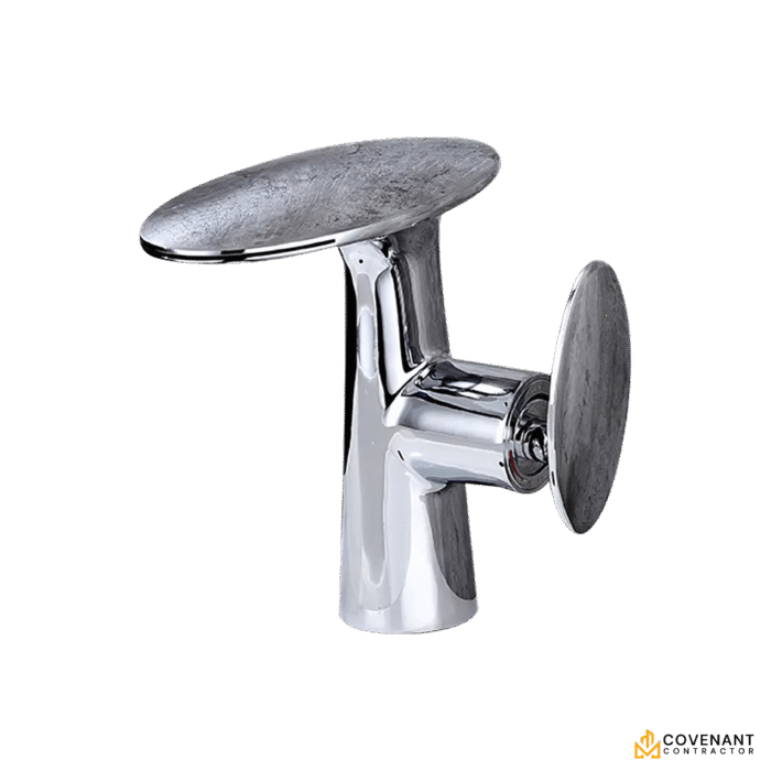 Electroplated Modern Waterfall Basin Faucet